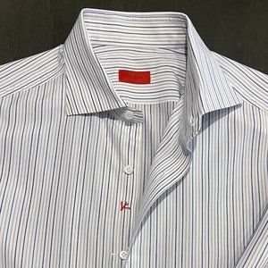 ISAIA Men's Size 16/41 (L) Dress Shirt